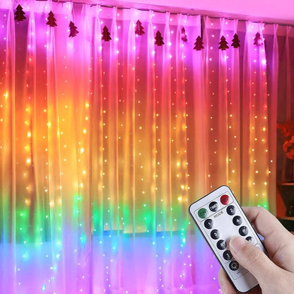 Christmas Curtain Lights